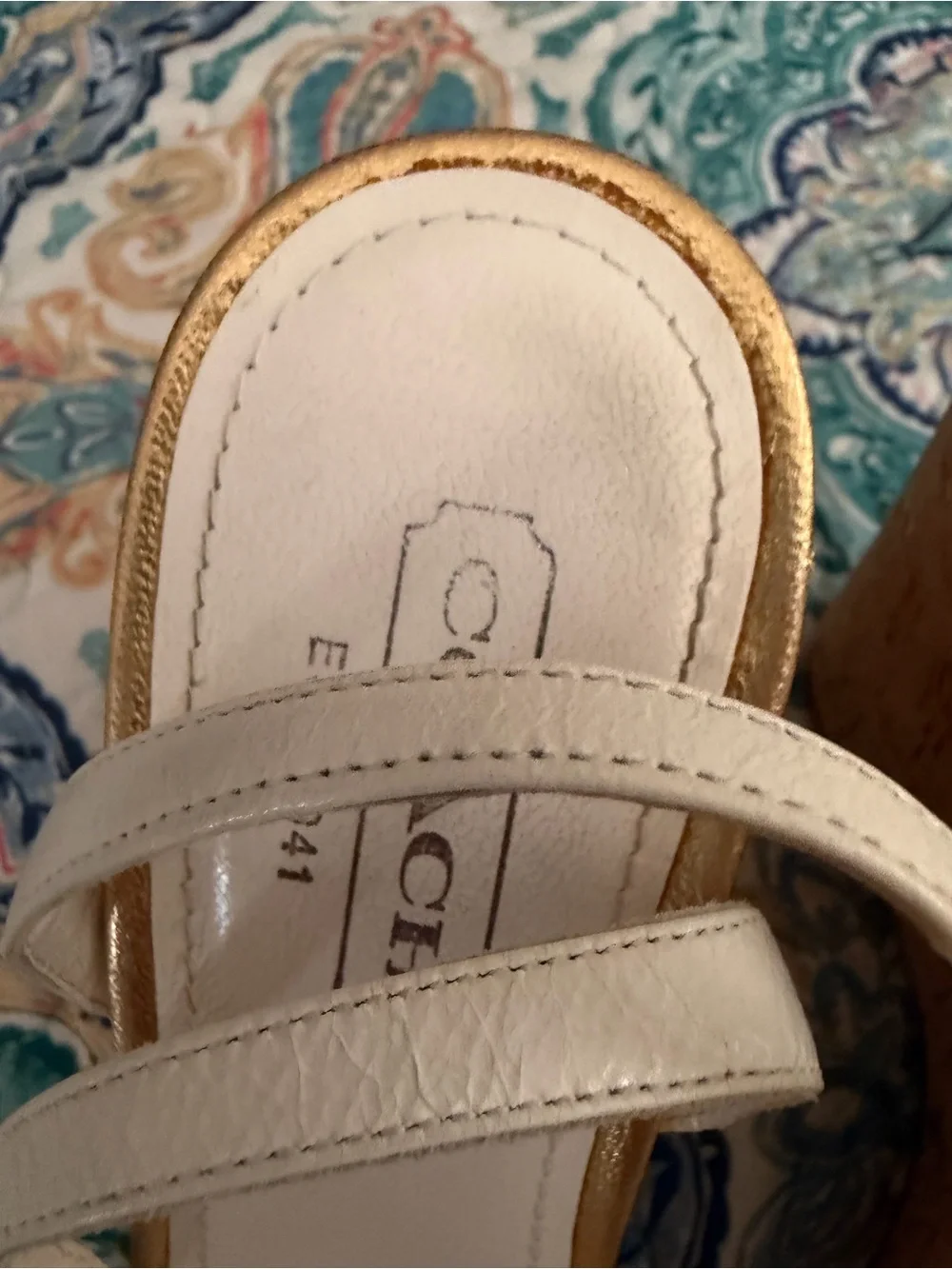 Coach wedge sandals